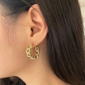 Chain Hoop earrings
